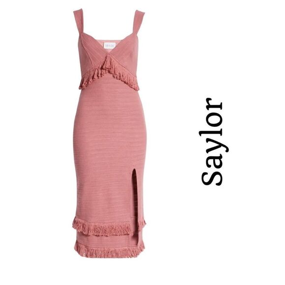 New Saylor NICOLAIA DRESS in Mauve Size L NWT - Picture 1 of 16